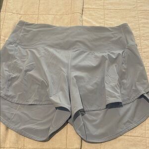 Women's light blue Athletic Shorts - lined 10 tall